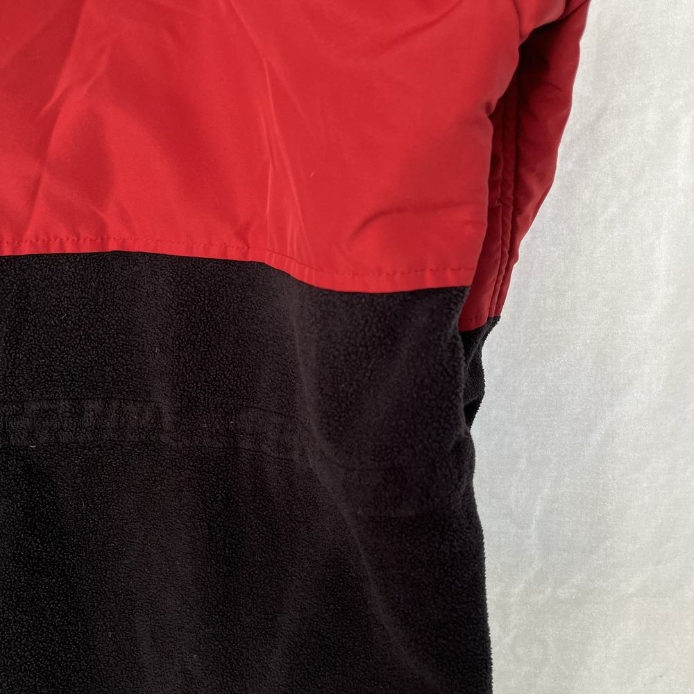 Polo Sport Ralph Lauren Jacket Men L Red Black Fleece Nylon Hooded Vintage 90s - Picture 7 of 16